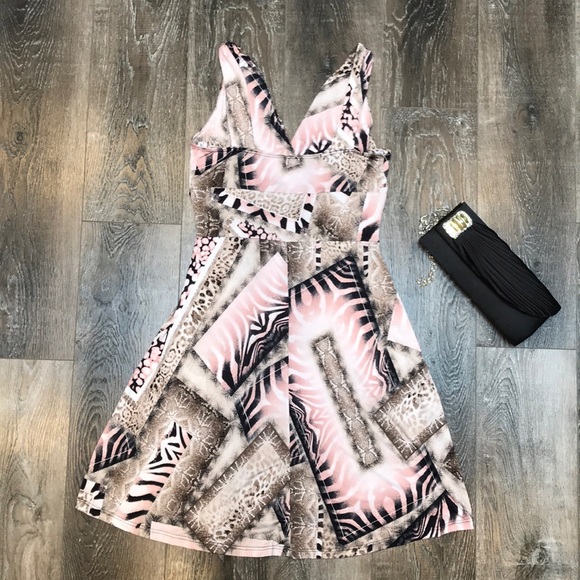 Purple Rain Snakeskin/Leopard Print Dress - Picture 4 of 6